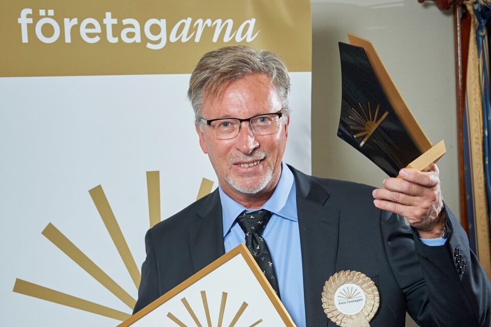Roger Olsson som driver Karlshamnsföretaget Syd Communications & Security AB är Årets företagare i Blekinge.