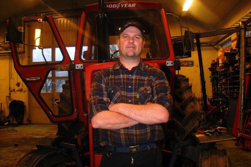 Henric Bertilsson är snart stolt innehavare av traktormuseum i Störlinge.