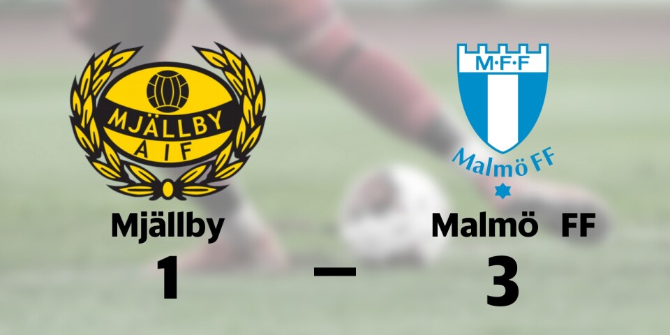 Mjällby föll hemma mot Malmö FF