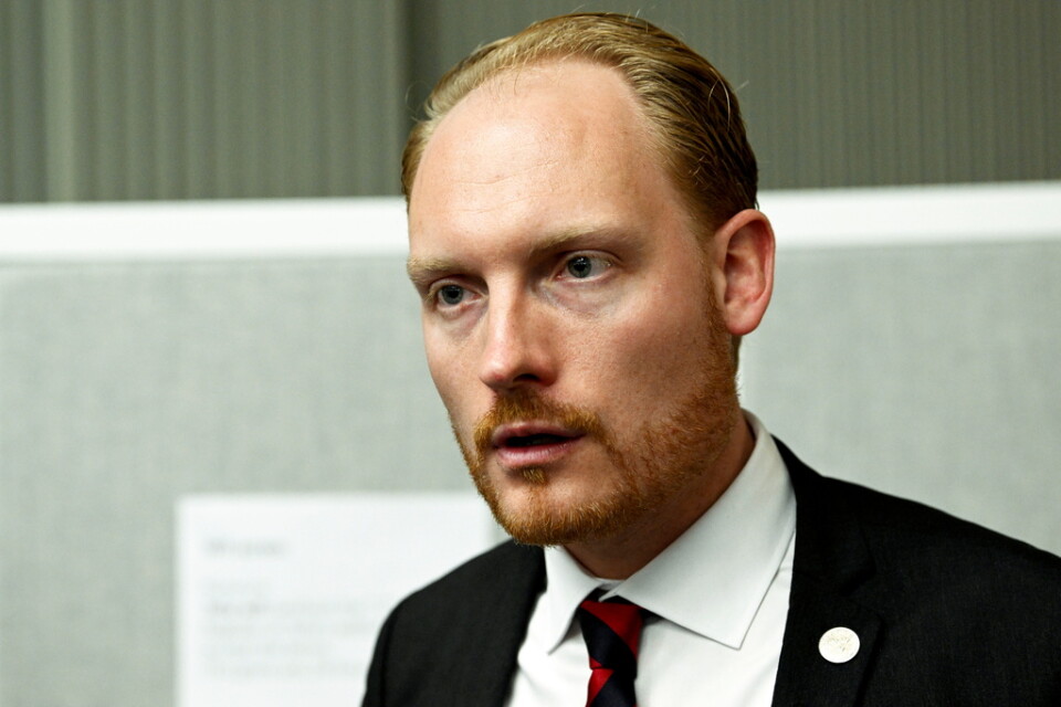 Aron Emilsson, SD:s utrikespolitiske talesperson. Arkivbild.
