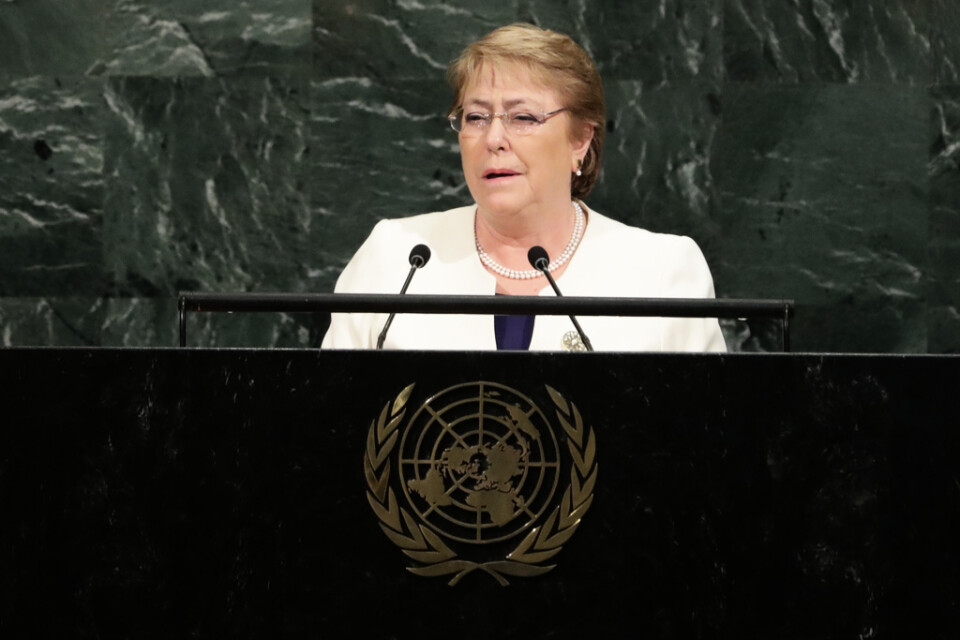 Michelle Bachelet, FN:s högkommissarie för mänskliga rättigheter, kritiserar Sri Lankas nye arméchef. Arkivbild.