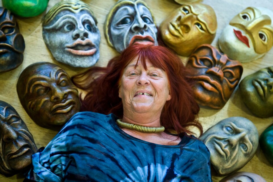 Eva Härstedt älskar att jobba med masker.