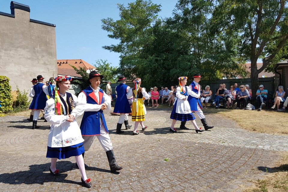 För andra året i rad besökte en polsk dansgrupp med ungdomar Sölvesborg.