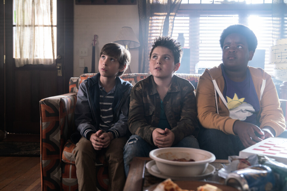 Jacob Tremblay, Brady Noon och Keith L Williams spelar huvudrollerna i "Good boys". Pressbild.