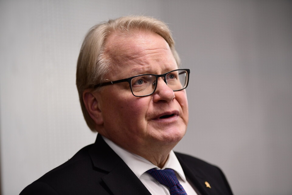 Riksdagens utrikesutskott föreslår riksdagen att säga ja till försvarsminister Peter Hultqvist (S) och regeringens förslag om att regeringen lättare och snabbt ska kunna begära militärt stöd från EU- och Natoländer vid allvarliga hot. Arkivbild.
