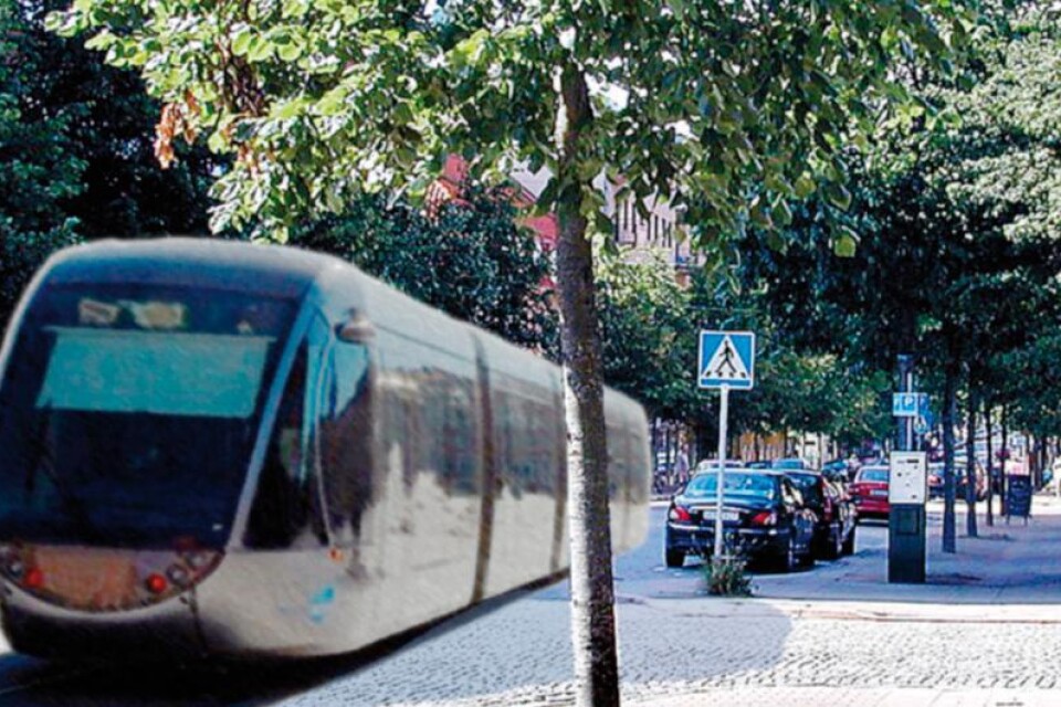 Det behövs en modern spårvagnslinje i Borås, skriver Jan Öjmertz. Spåret kan gå mitt i Allégatan och vid högskolan svänga av via Skaraborgsvägen och upp på, eller parallellt med Skaraborgsallén och ha Boråsparken som slutstation.