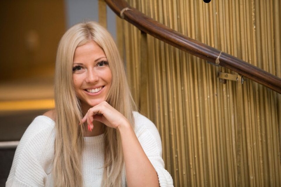 Dansaren Sigrid Bernson aktuell i årets första deltävling i Melodifestivalen i Karlstad med låten "Patrick Swayze". Här fotograferad på Elite Hotell i Karlstad.