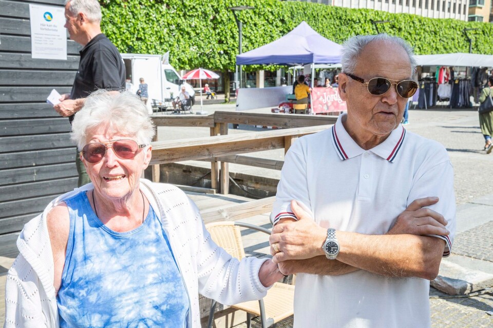Birgit och Wilhelm Wallon, 82 respektive 79 år, Borås.