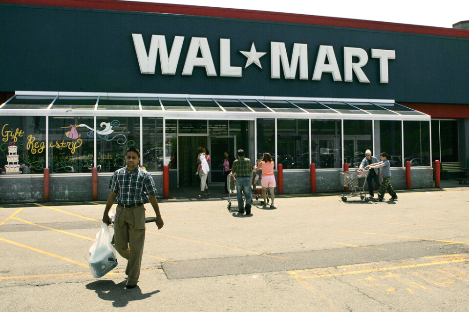 Den amerikanska detaljhandelsjätten Walmart rapporterar kvartalssiffror. Arkivbild