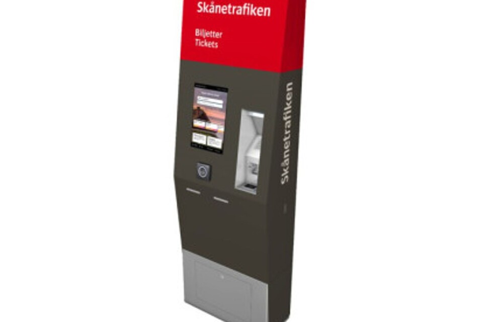 Skånetrafiken's new ticket machines.