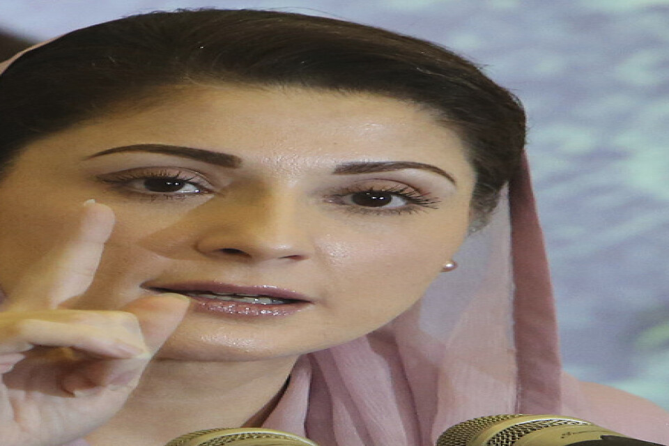 Den pakistanska oppositionsledaren Maryam Nawaz Sharif.