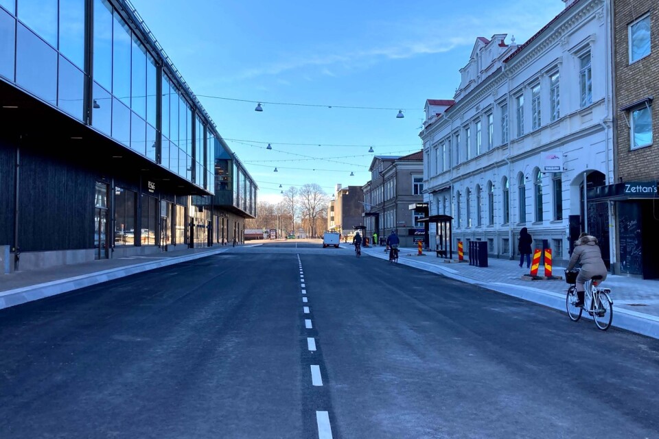 Norra Järnvägsgatan i Växjö. Arkivfoto