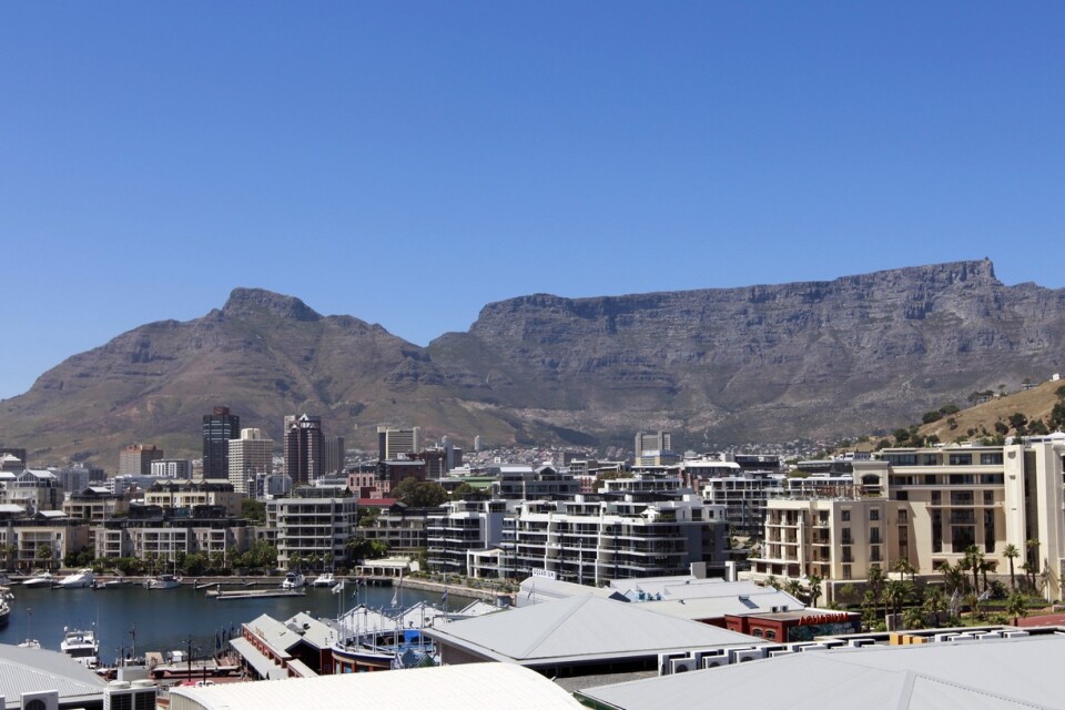 Det mäktiga Taffelberget i Kapstaden i Sydafrika. Arkivbild.
