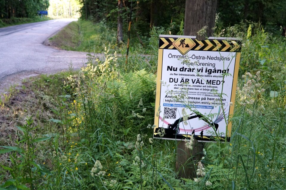 Ömmern-Östra Nedsjöns fiberförening får avslag på ansökan om bidrag.