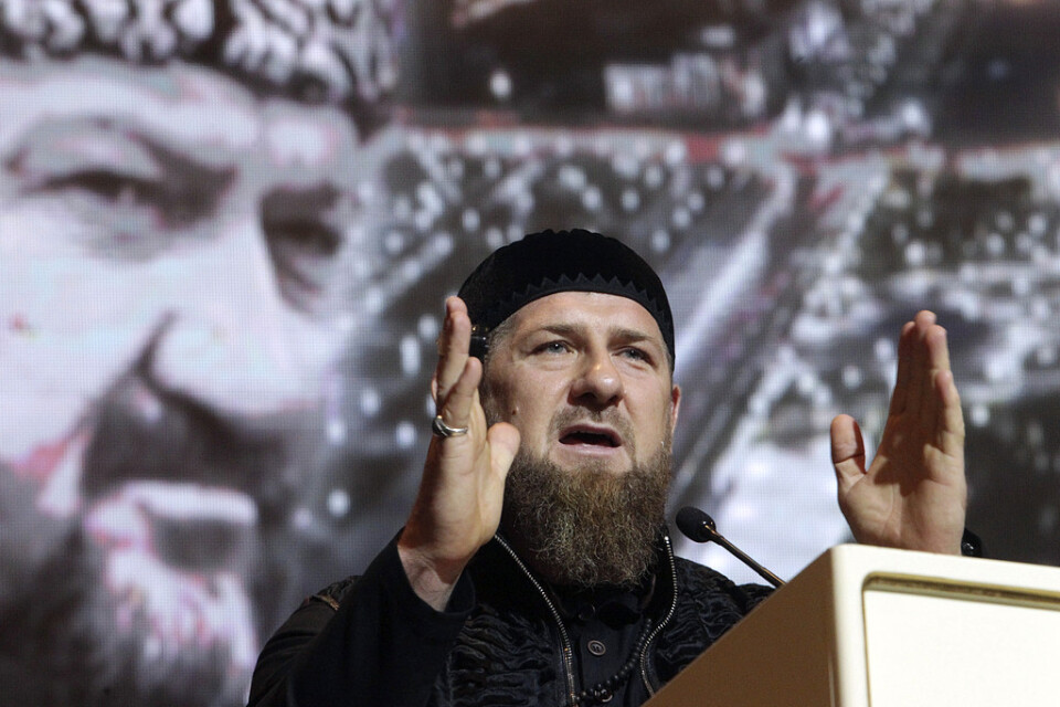 Den ryska delrepubliken Tjetjeniens president Ramzan Kadyrov. Arkivbild.