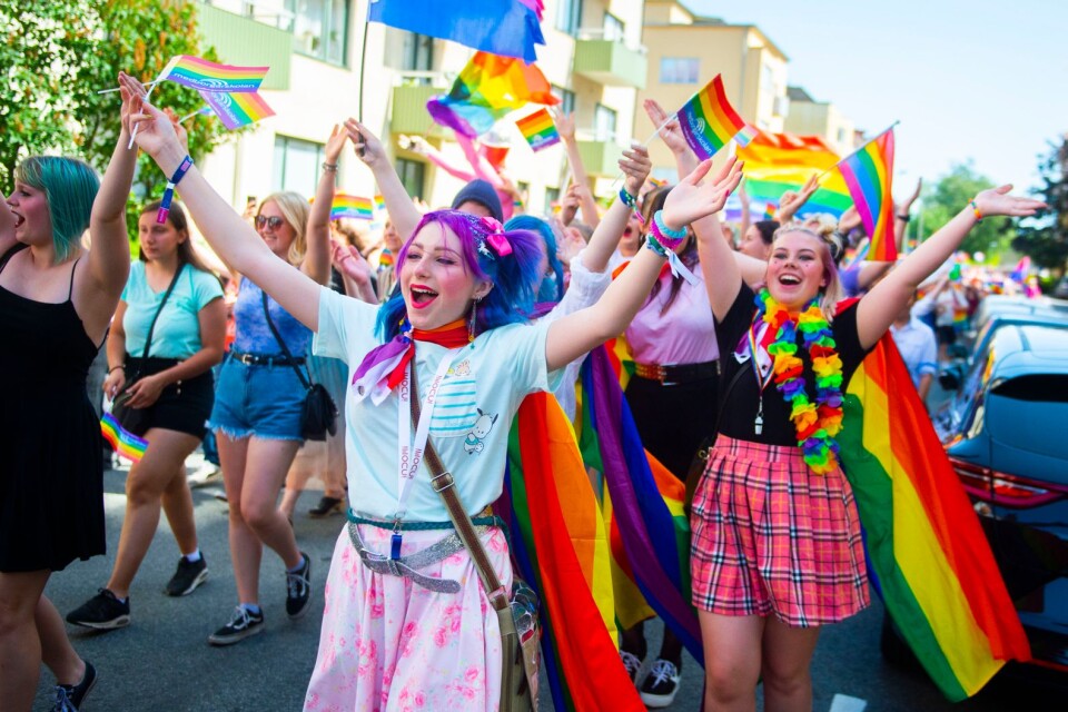 Louise Arvidsson، رئيسة جمعية المثليين والمتحوليين جنسياًفي كرستياسنتاد قالت إن عدد من شارك في الموكب كان ٣٠٠٠ آلاف شخص وذلك في ٢٩ يونيو / حزيران.