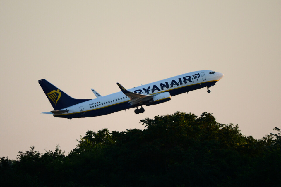 Ryanair flög fler passagerare. Arkivbild.