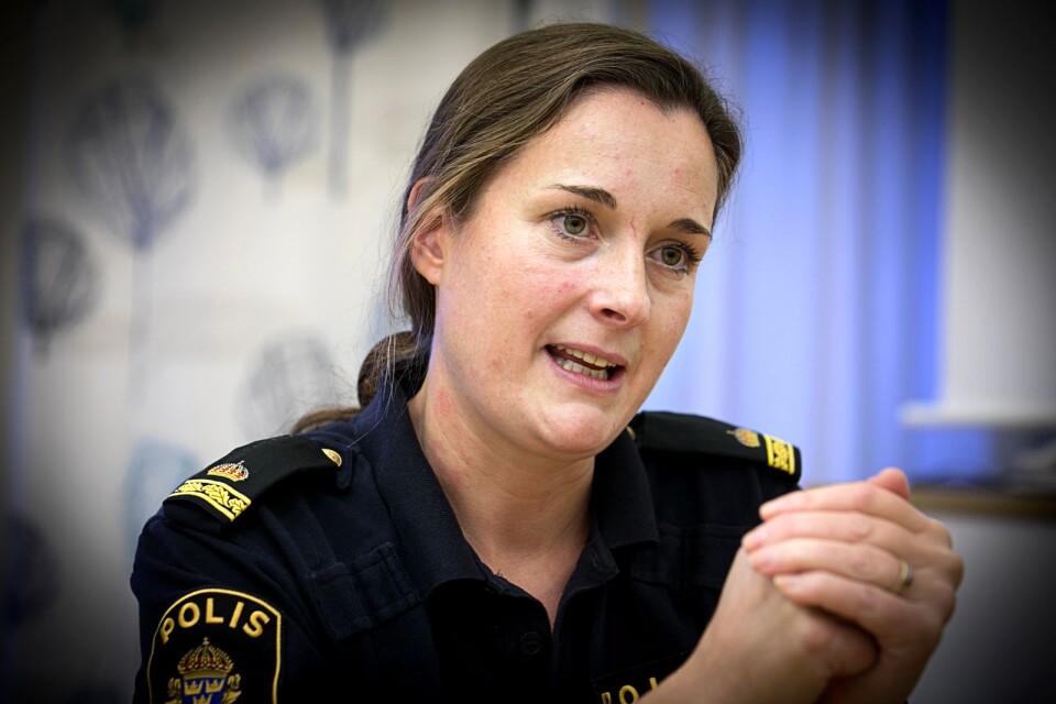 Ester Lundahl är kommunpolis.