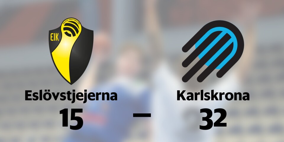 Eslövstjejerna 2 förlorade mot Karlskrona