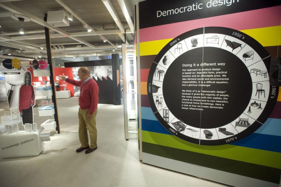 Den demokratiska designen är en av de centrala delarna för Ikea, konstaterar Mats Agmén.