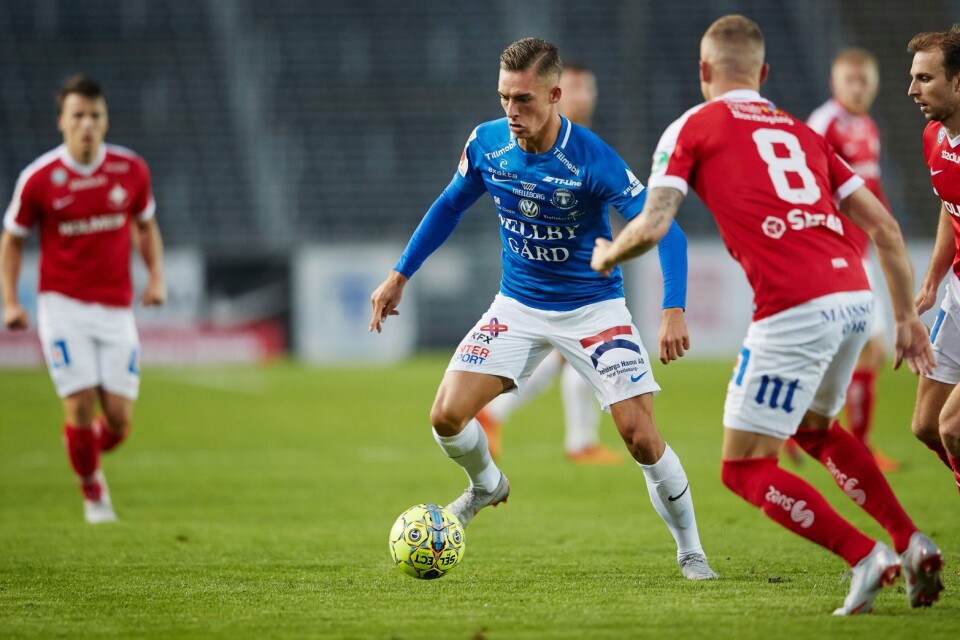 Felix Hörberg stod för ett snyggt mål när han kvitterade mot IFK Norrköping. Matchen slutade 1–1.