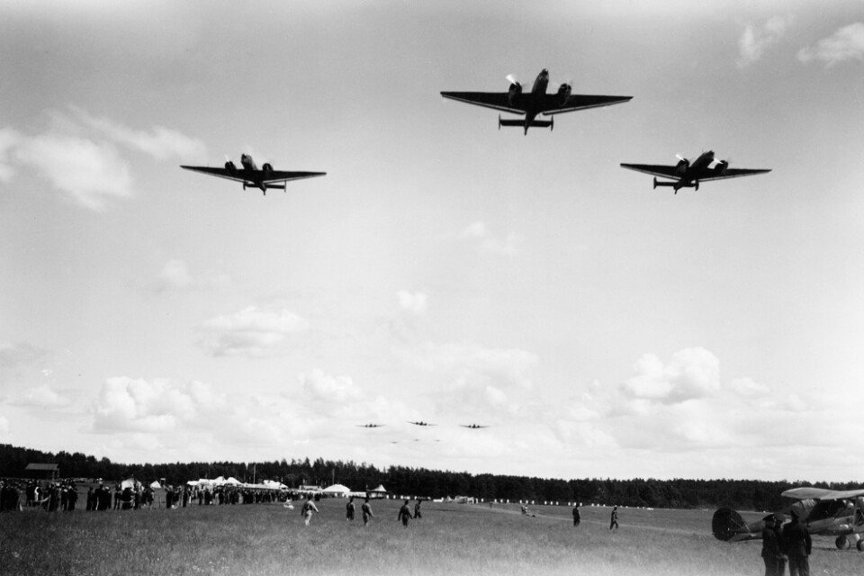 Sverige köpte 40 plan av modellen Junkers JU|86, som här kallades B3. Arkivbild.