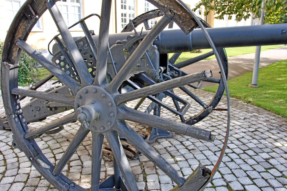De två kanonerna vid kasern Heidemann T4, ska renoveras. Liknande kanoner på hjul vid idrottsplatsen på Garnisonen ska också renoveras och behållas.