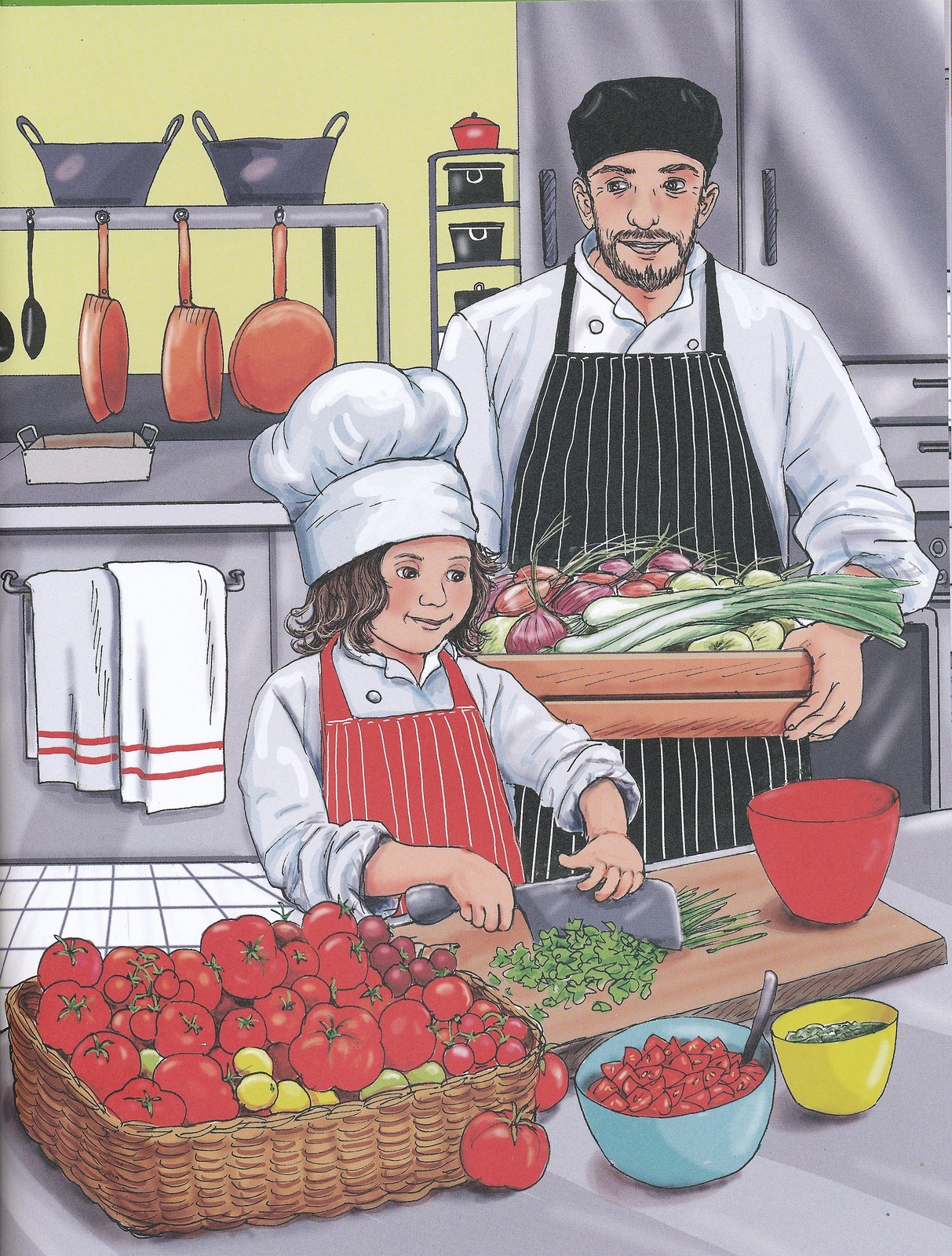 Ur boken Matilda upptäcker tomat, av Frida Lundgren. Illustration: Carina Ståhlberg