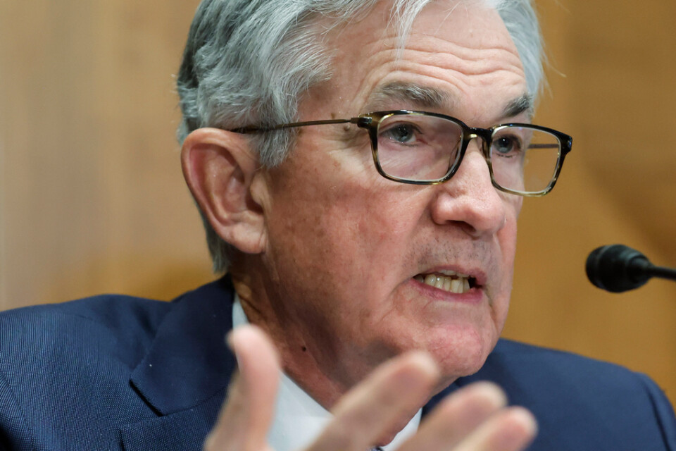 Amerikanska centralbankens chef Jerome Powell talade inför senatens bankutskott.
