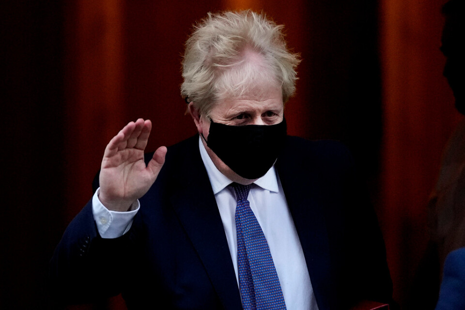 Stödet för Storbritanniens premiärminister Boris Johnson rasar efter "partygate". Arkivbild