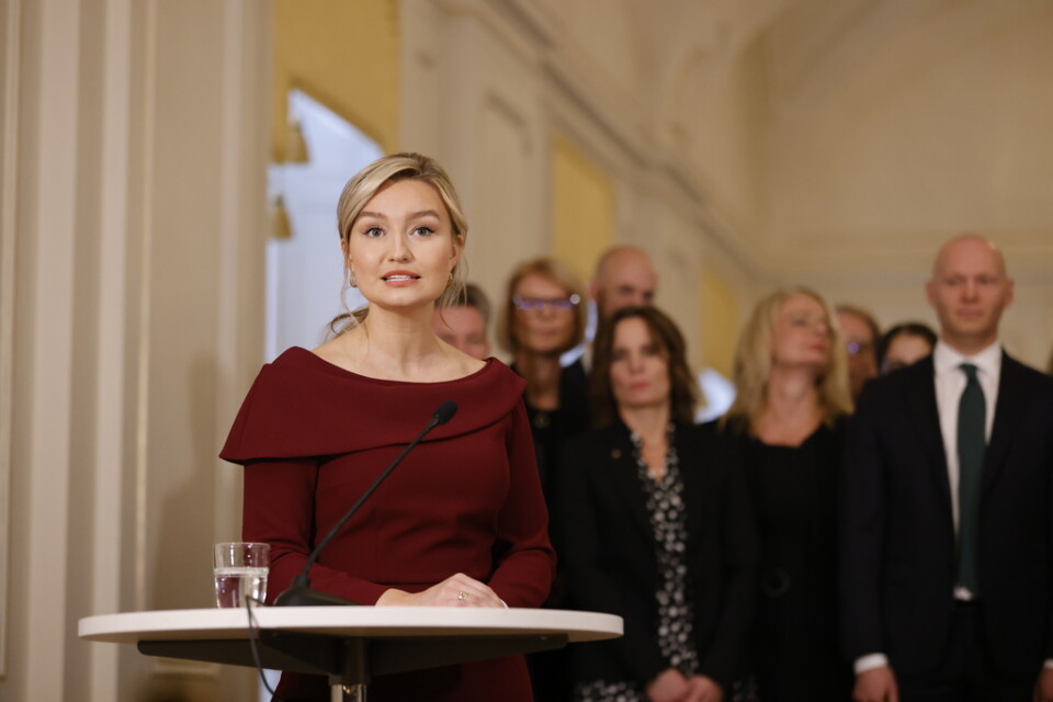 Tillträdande vice statsminister Ebba Busch (KD).