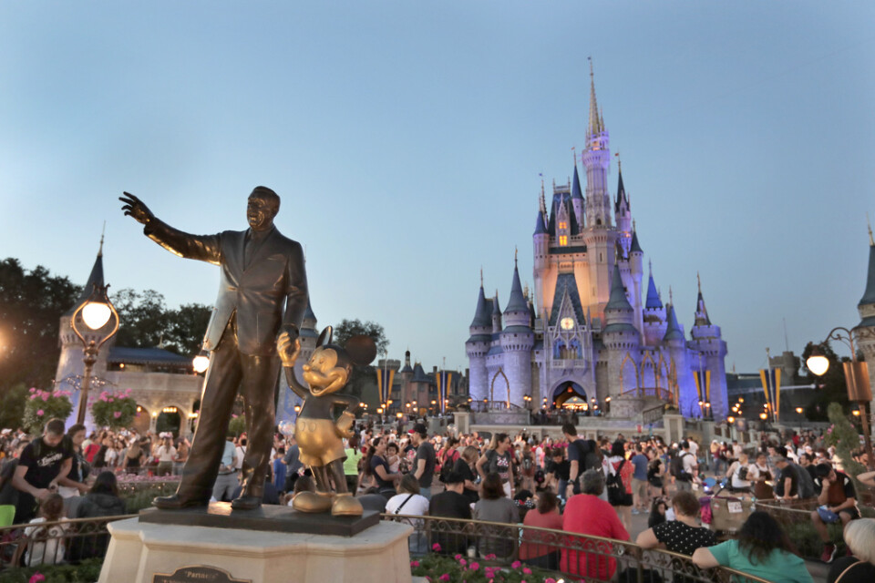 Världens största nöjesfält, Disney World i Florida, öppnar för besökarna efter att ha varit stängt under coronapandemin. Arkivbild.