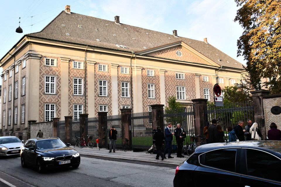Östre landsret i Köpenhamn, där rättegången kring huruvida det var rätt att ge Peter Madsen livstids fängelse för mord på den svenska journalisten Kim Wall hölls. Arkivbild.