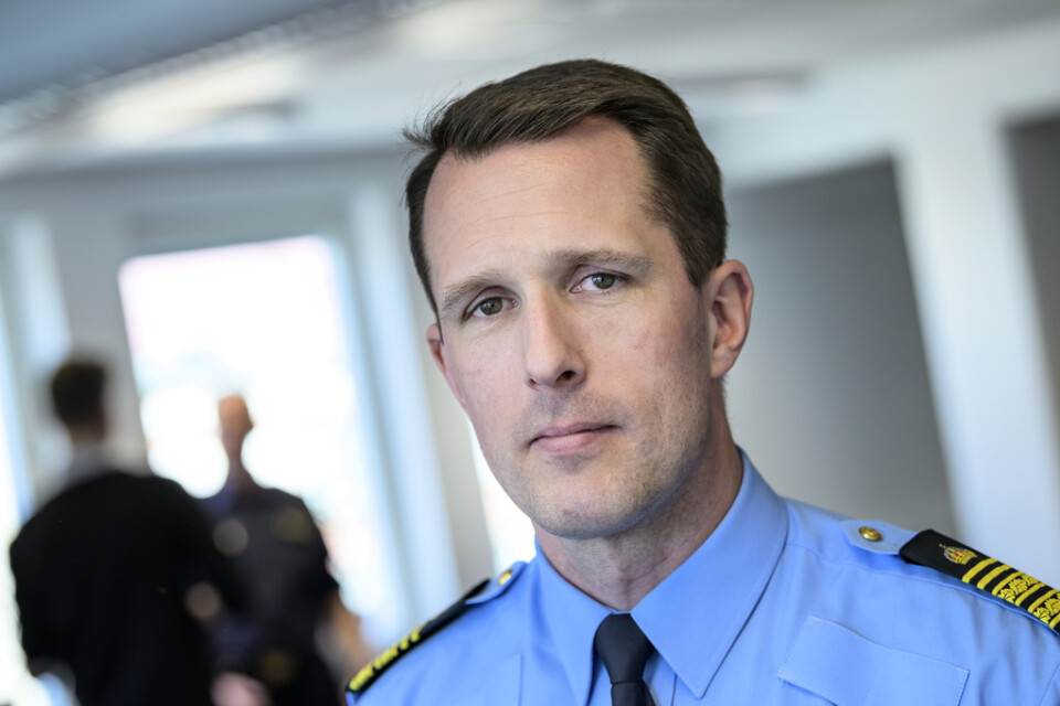 Mattias Sigfridsson, biträdande polisområdeschef i Malmö. Arkivbild.