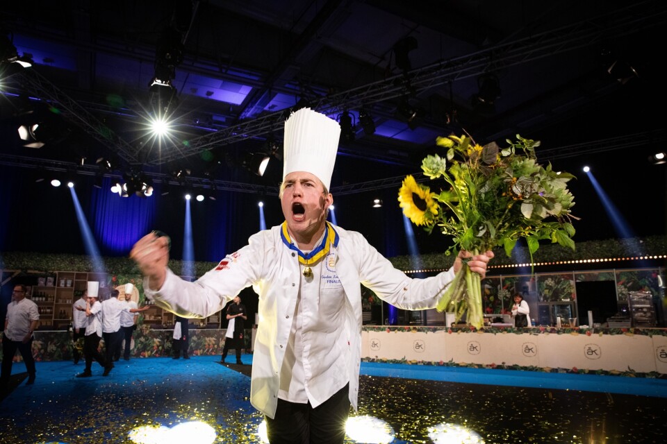 Gustav Leonhardt vann Årets kock 2021. Pressbild.