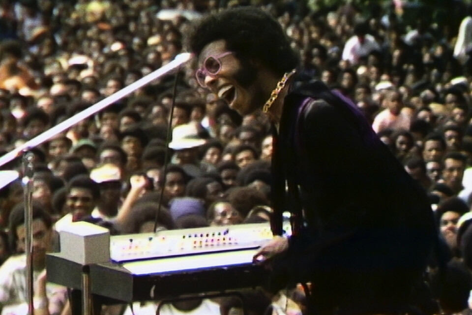 Sly Stone på Harlem Cultural Festival 1969, från dokumentären "Summer of soul." Pressbild.