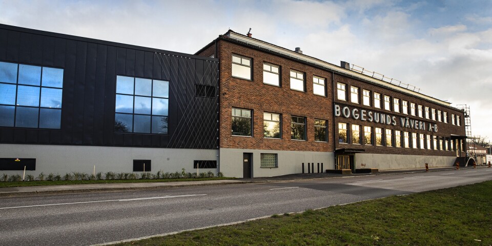 Den före detta textilindustrilokalen omvandas nu till kontorshotell av Hökerum fastigheter.