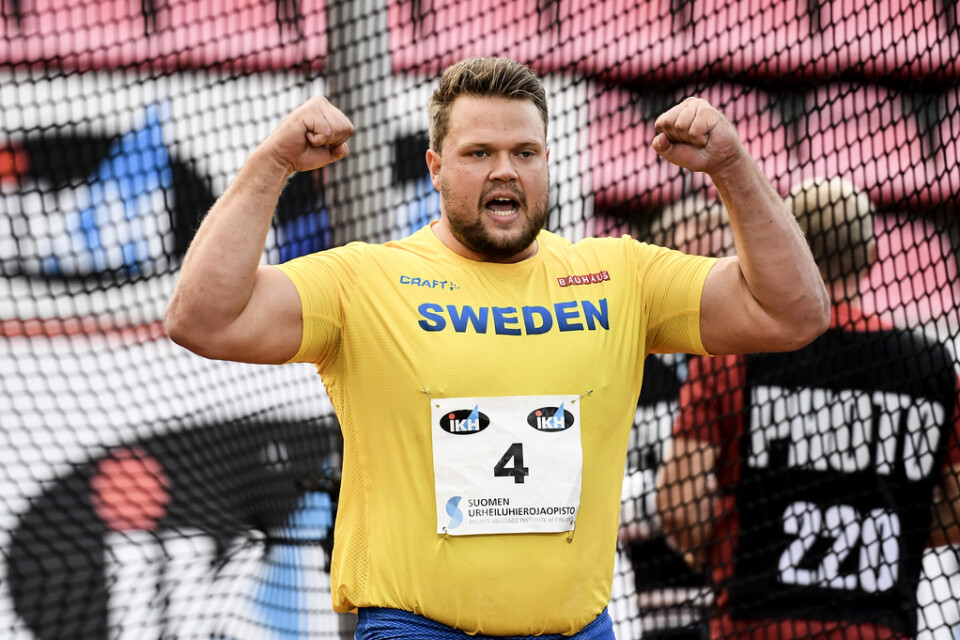 Daniel Ståhl var nöjd med sjunde raka diskustrippen i Finnkampen.
