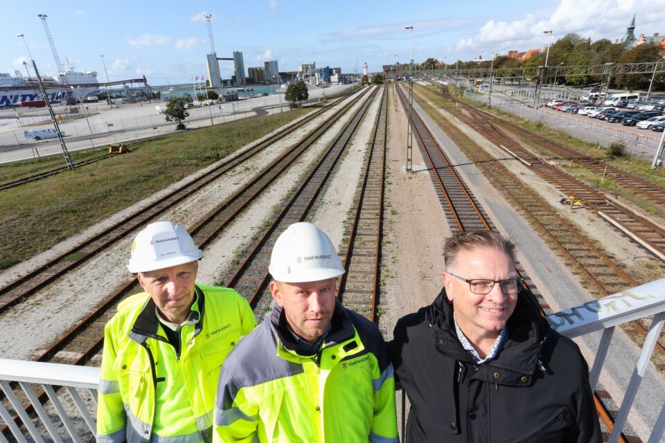 Trafikverkets projektledare Jan Källqvist och Johan Sjöström är lika förväntansfulla inför byggstarten som Skånetrafikens MAts Ohlsson.
