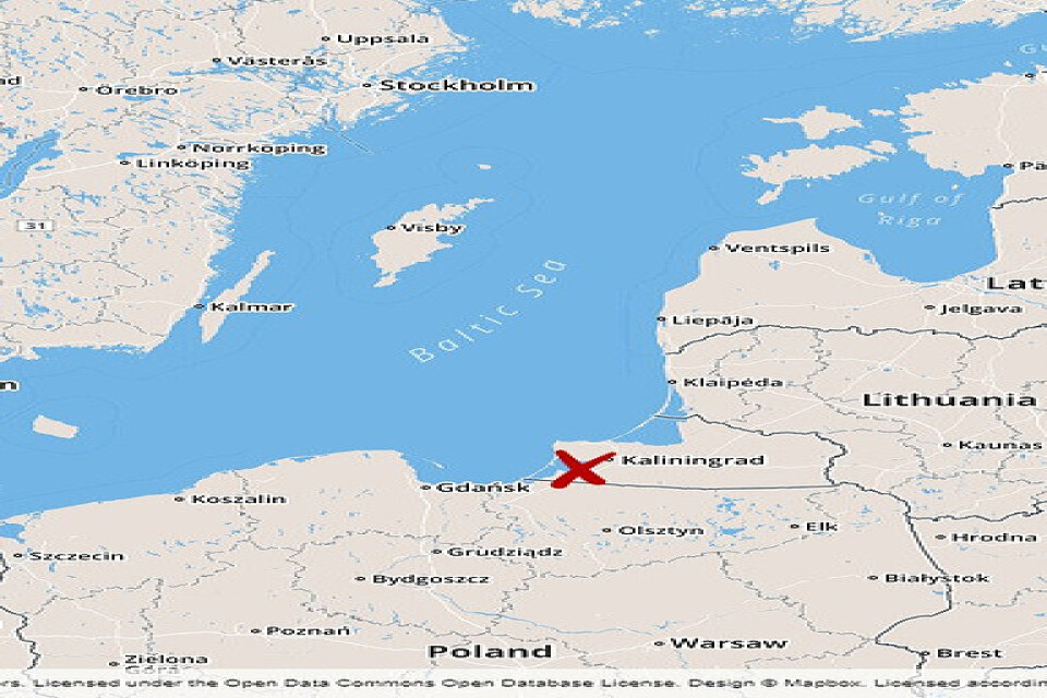 Den ryska enklaven Kaliningrad.