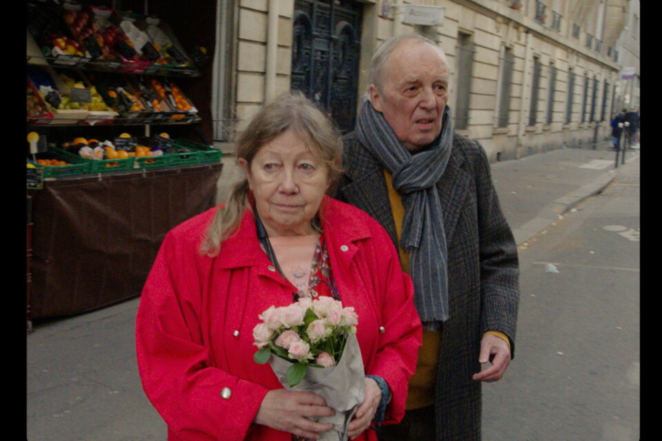 Françoise Lebrun och Dario Argento i "Vortex". Pressbild.