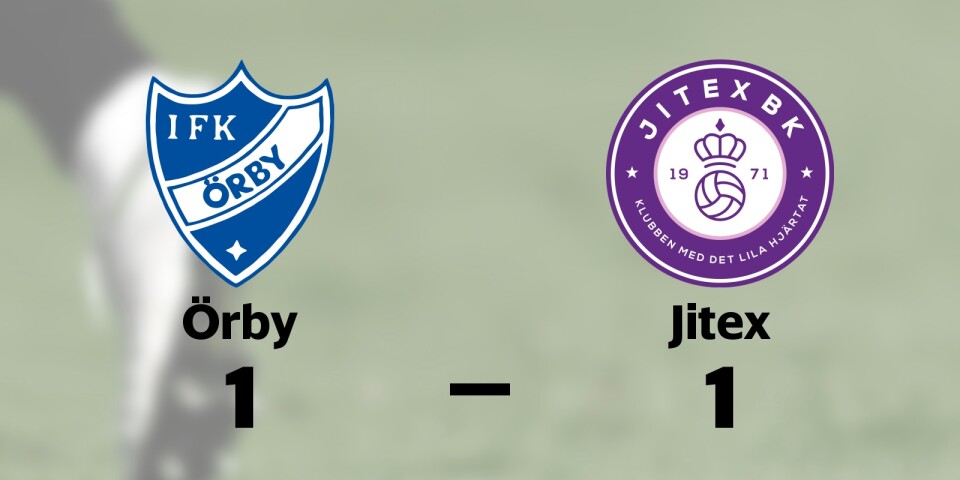IFK Örby spelade lika mot Jitex Mölndal BK
