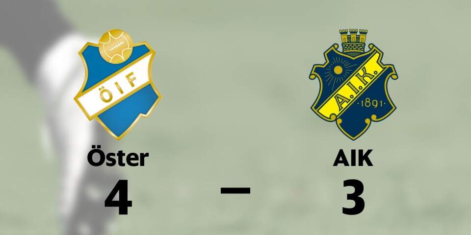 Öster vann uddamålsseger mot AIK