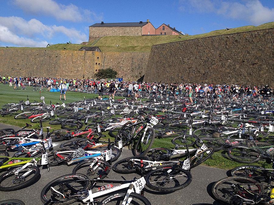 Den 1 september cyklade Frida Helin MTB-loppet Bockenstensturen i Varberg där starten gick vid Varbergs fästning.