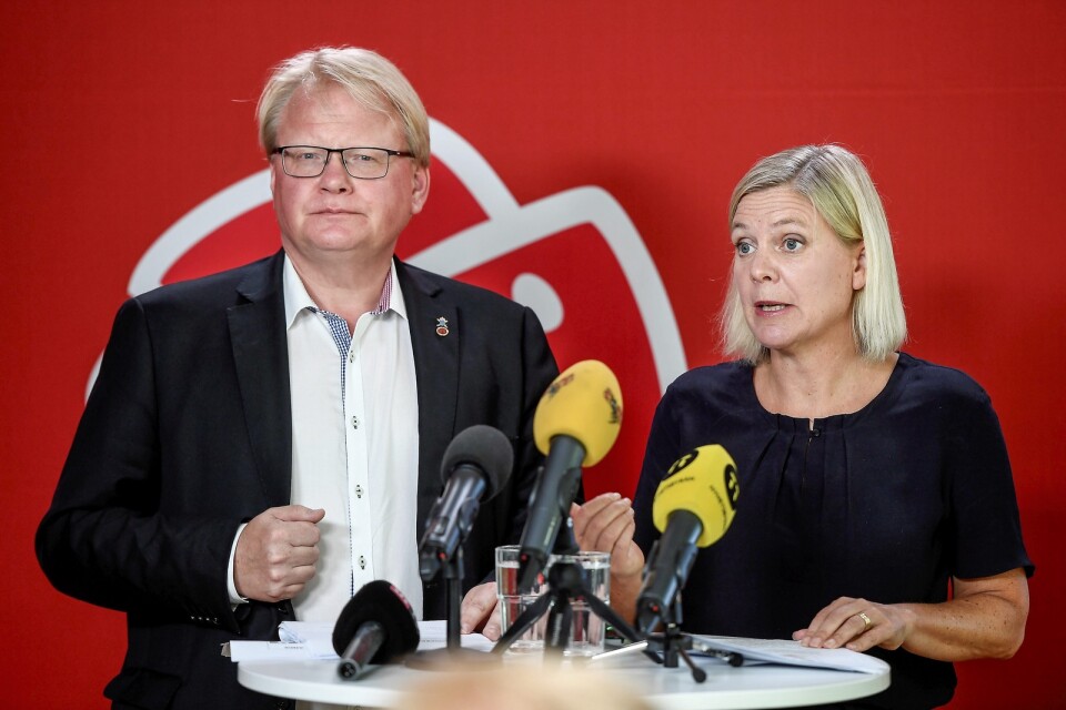 Håller Magdalena Andersson med Peter Hultqvist?     Foto: TT