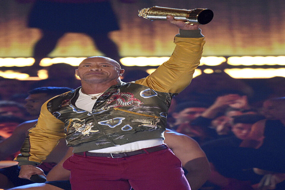 Dwayne "The Rock" Johnson fick Generation award vid MTV:s film- och tv-gala.