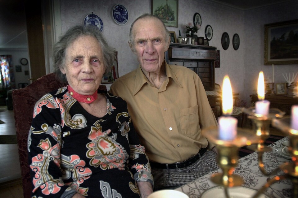 Britta och Axel Svensson gifte sig 1947 och fick många år tillsammans.