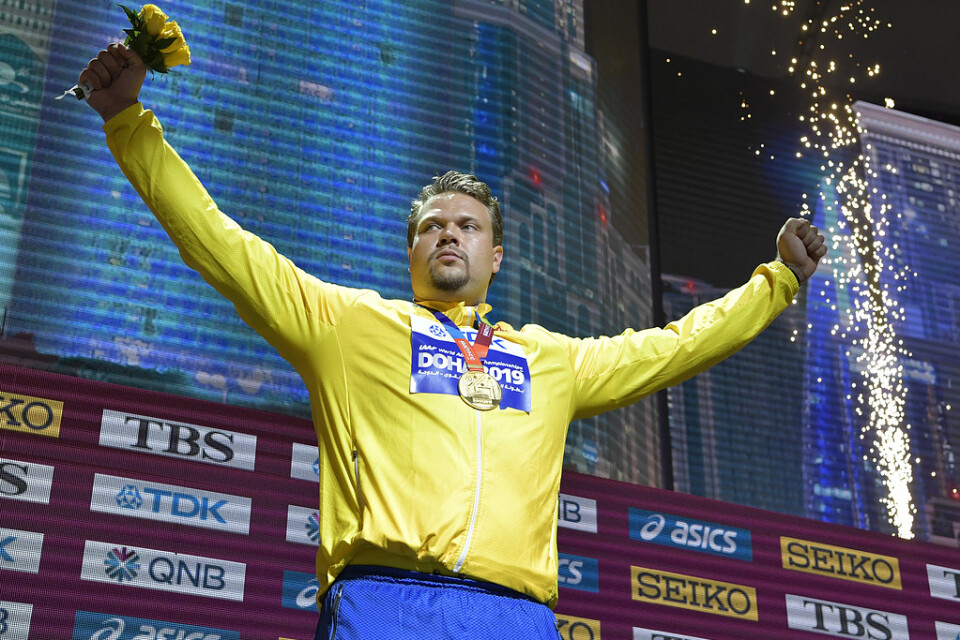Daniel Ståhl fick sin VM-guldmedalj ett knappt dygn efter diskusfinalen.