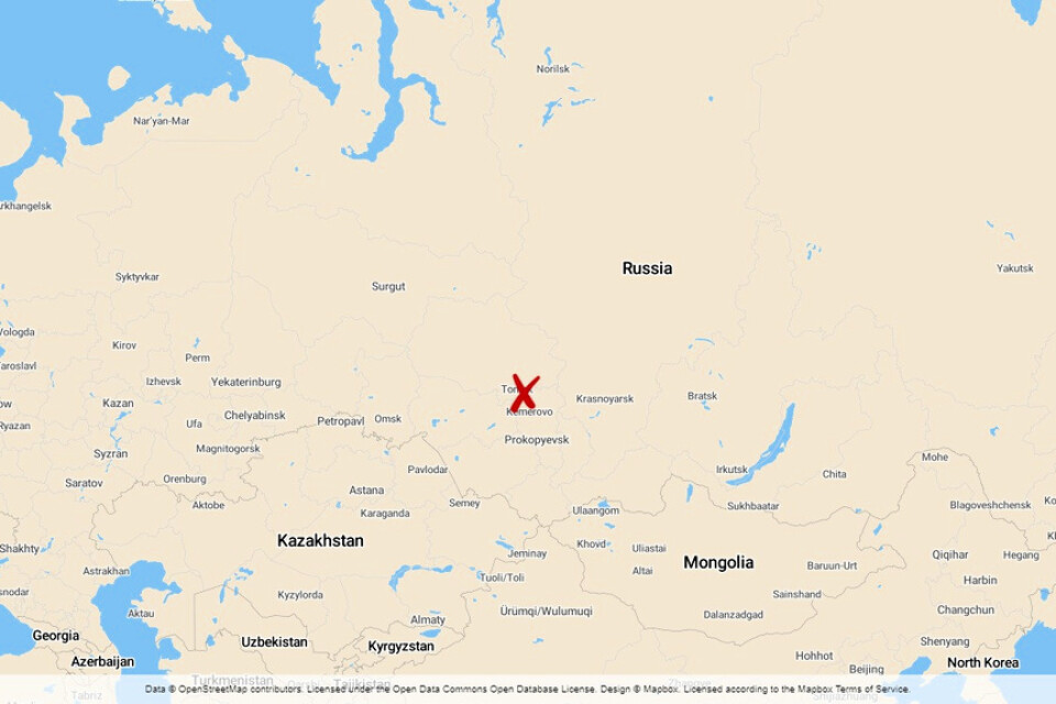 Byn ligger i Sibirien i Ryssland.