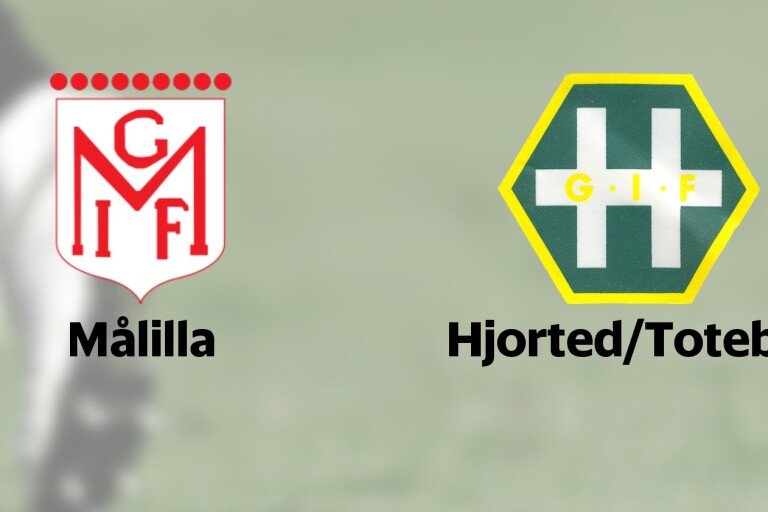 Fjärdeplacerade Målilla tar emot Hjorted/Totebo i sista matchen